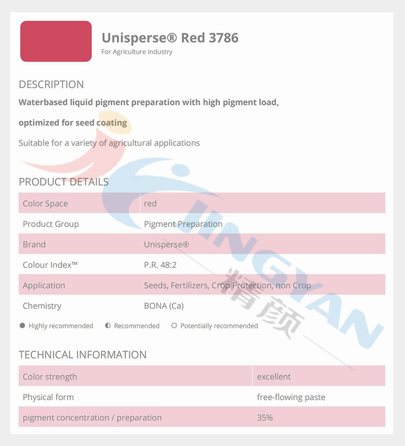 巴斯夫3786種衣劑色漿TDS報(bào)告